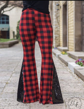 Load image into Gallery viewer, Buffalo Plaid Diva Bell Pants