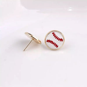 Baseball & Softball Laced Earrings