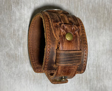 Load image into Gallery viewer, Leather Baseball Cuff - The Barron Boutique