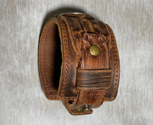 Leather Baseball Cuff - The Barron Boutique