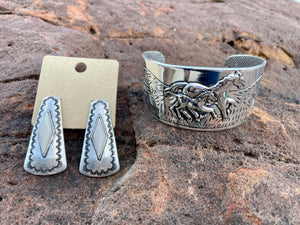 Silver Horse Bangel Cuffs