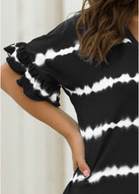 Load image into Gallery viewer, Lela Tie Dye Dress in Black