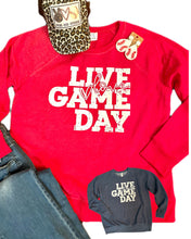 Load image into Gallery viewer, Live Love Game Day Sweatshirt (Various Colors)