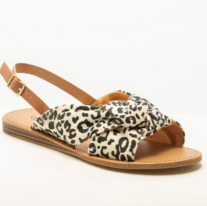 Andi Sandal in Leopard - The Barron Boutique