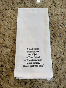 Friendly Humor Hand Towels