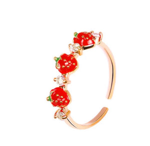 Sweet Strawberry Ring - The Barron Boutique