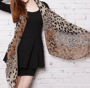 Leopard Print Scarf - The Barron Boutique