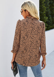 Spotted Crew Blouse