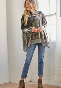 Aztec Snowflake Cape - The Barron Boutique