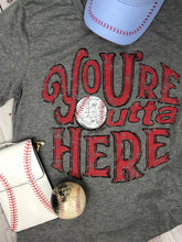 Load image into Gallery viewer, Outta Here Baseball T-Shirt - The Barron Boutique