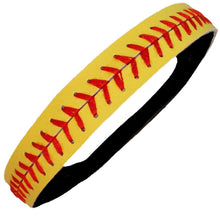 Load image into Gallery viewer, No -Slip Leather Softball/Baseball Headbands - The Barron Boutique