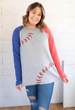 Load image into Gallery viewer, Take Me Out to the Ballgame Raglan Sweatshirt