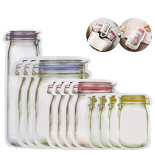 Load image into Gallery viewer, Resealable Mason Jar Zipper Bags - The Barron Boutique