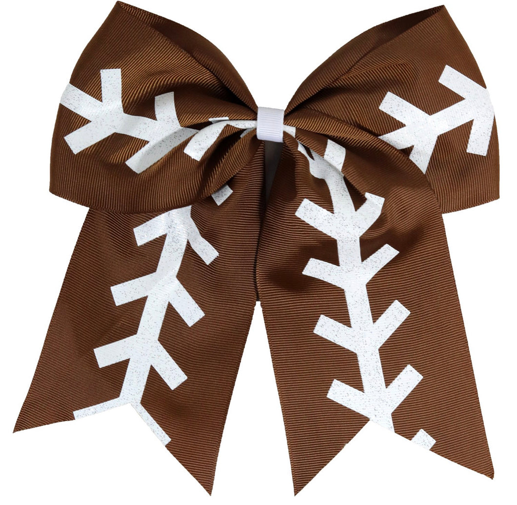 Sports Hair Bows (Football & Baseball) - The Barron Boutique