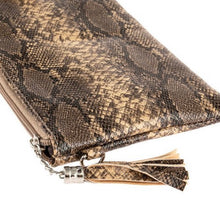 Load image into Gallery viewer, Snake Print Clutch/Crossbody - The Barron Boutique