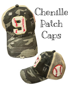 Chenille Softball Hats