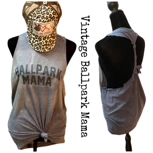Vintage Ballpark Mama Tank
