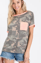 Load image into Gallery viewer, Camo Pocket Top - The Barron Boutique