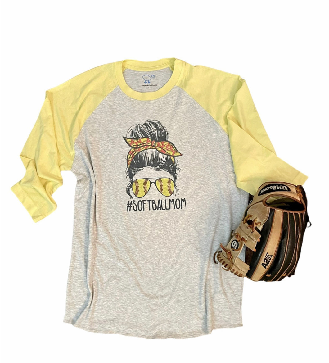 Softball Mom Raglan Top