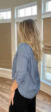 Load image into Gallery viewer, Darling Denim Blouse - The Barron Boutique