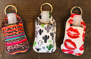 Hand Sanitizer Key Chain Holders - The Barron Boutique